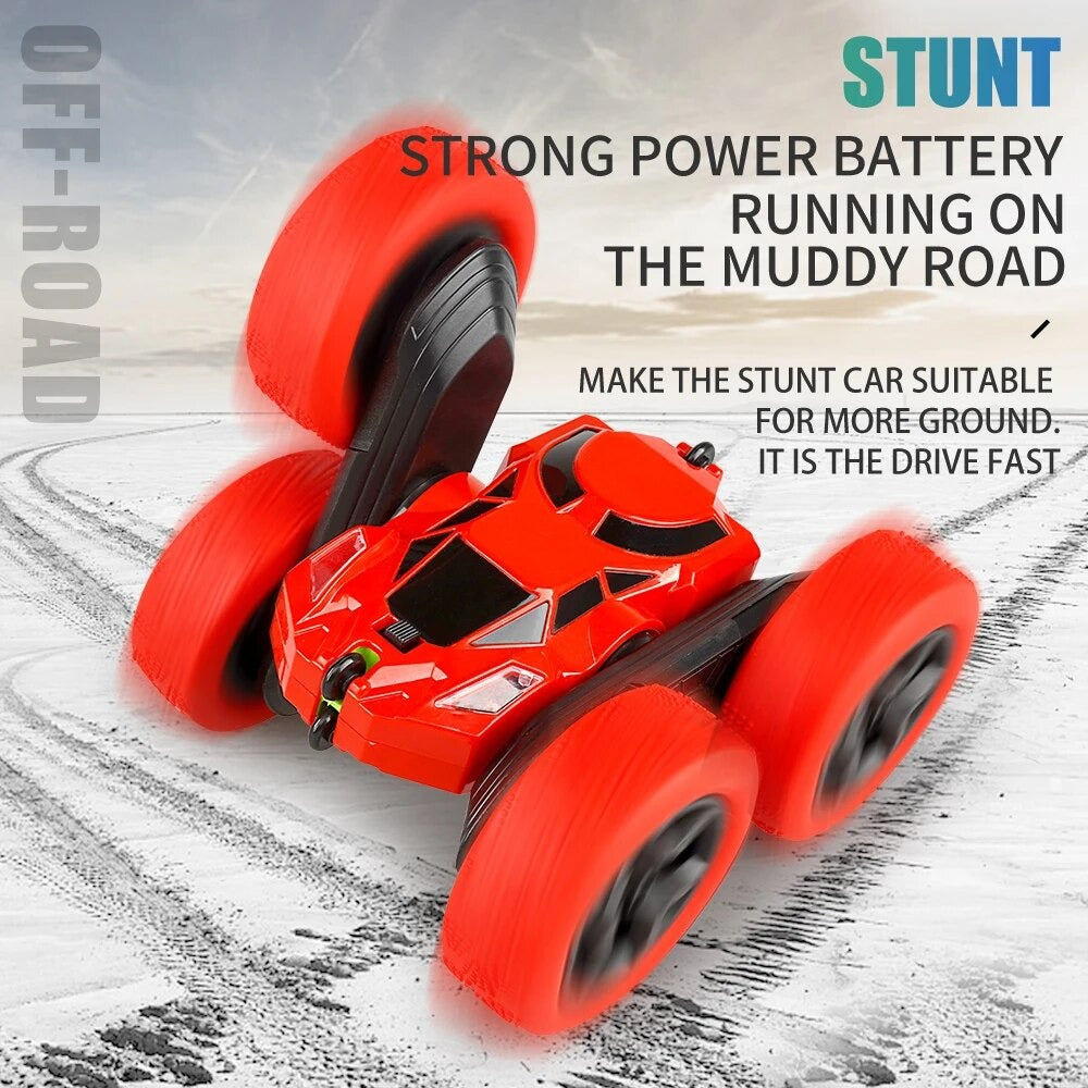 RC Stunt Car Children Double Sided Flip 2.4G Remote Control 360 Deree Rotation