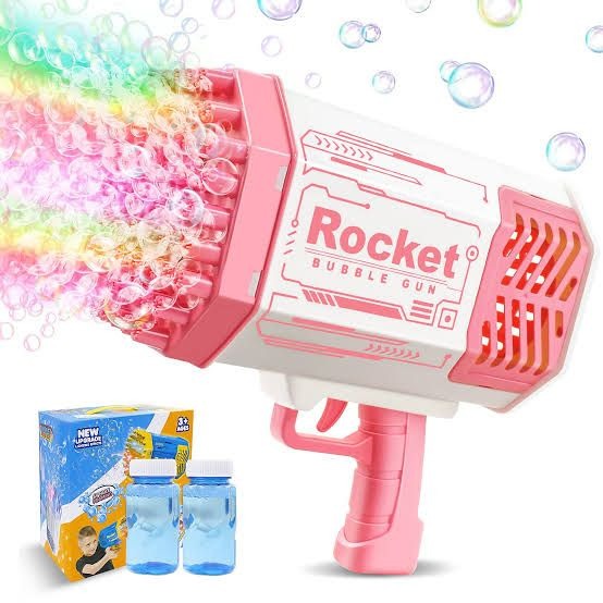 36 Holes, Electric, Bubble Machine, Bubble Gun, Includes Bubble Liquid