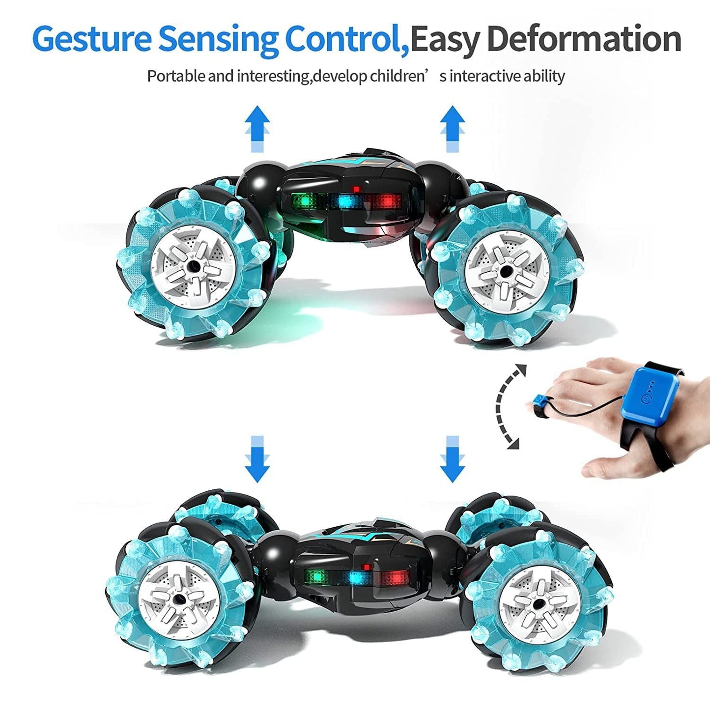 RC Stunt Car, 2.4GHz 4WD Remote Control Gesture Car Sensor Toy