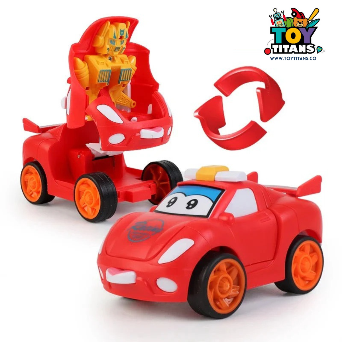 Cartoon Transformer Robot Car – McQueen Mini Transforming Toy