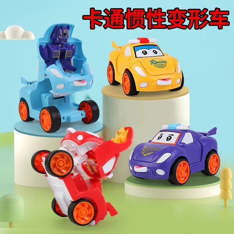Cartoon Transformer Robot Car – McQueen Mini Transforming Toy