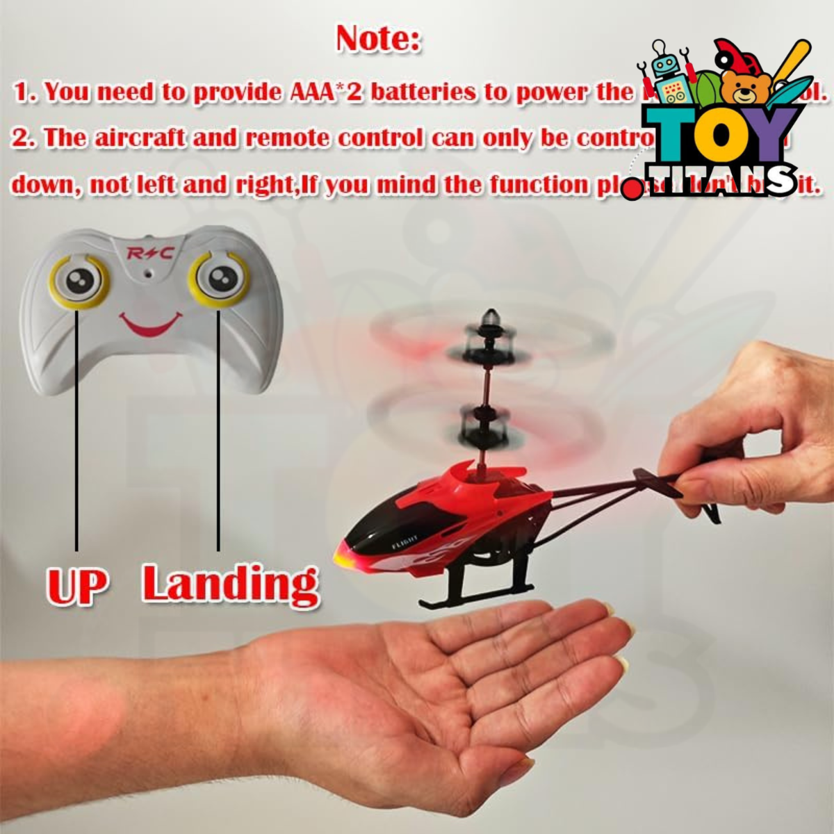 Gesture Sensing RC Helicopter – Rechargeable LED Flying Toy