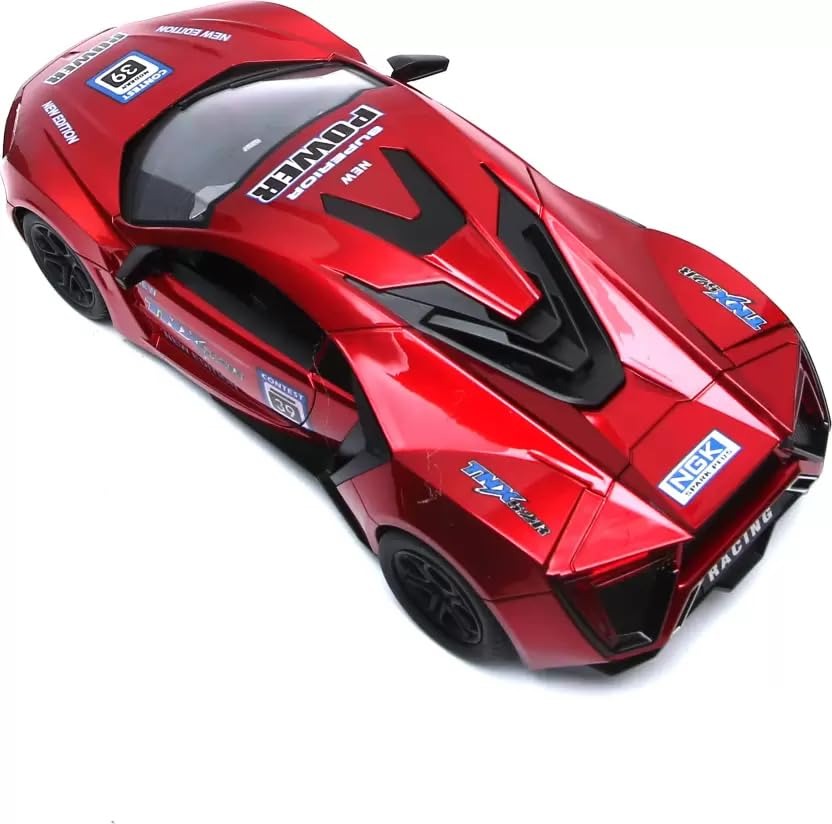 Rechargeable RC Racing Car – High-Speed Sports Toy with LED Lights