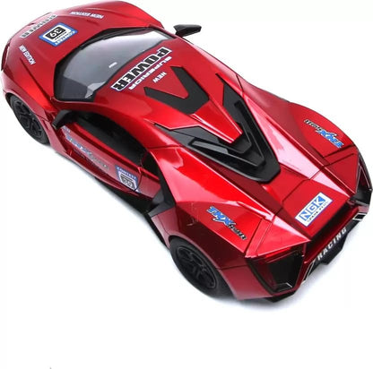 Rechargeable RC Racing Car – High-Speed Sports Toy with LED Lights
