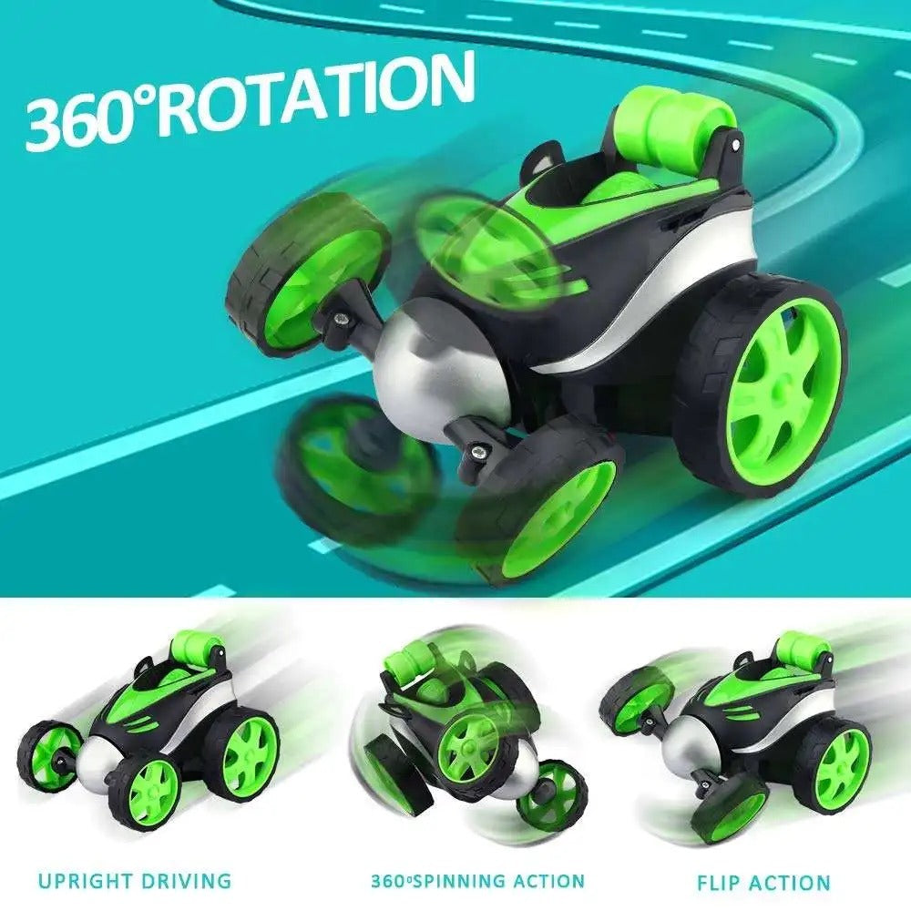 RC Stunt Car for Kids – 360° Rotating Rechargeable Toy Car