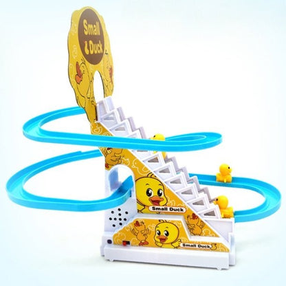Electric Duck Climbing Race Track Toy – LED & Music