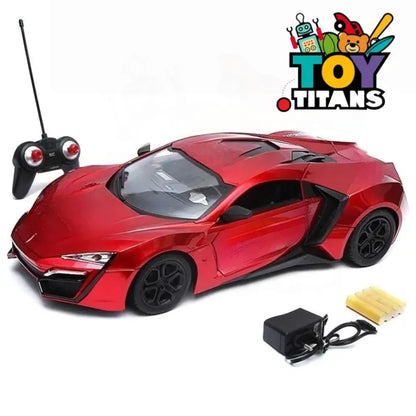 Rechargeable RC Racing Car – High-Speed Sports Toy with LED Lights