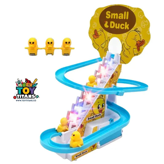 Electric Duck Climbing Race Track Toy – LED & Music