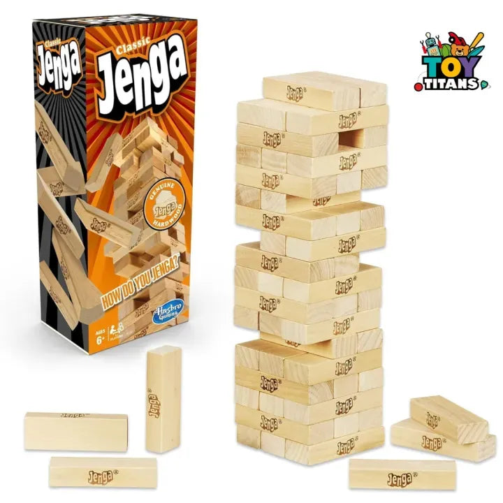Classic Jenga Wooden Stacking Tower – Family Board Game