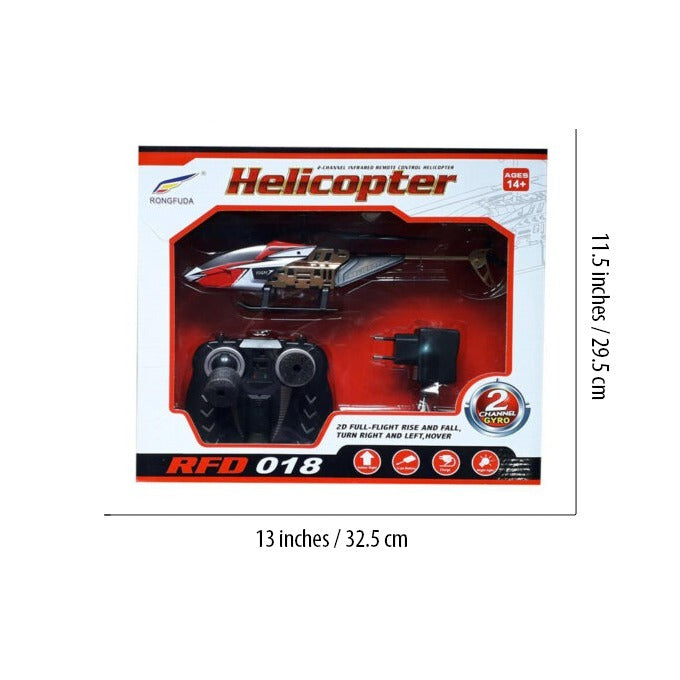 Big RC Helicopter RFD-018 – 2CH Rechargeable Flying Toy with LED
