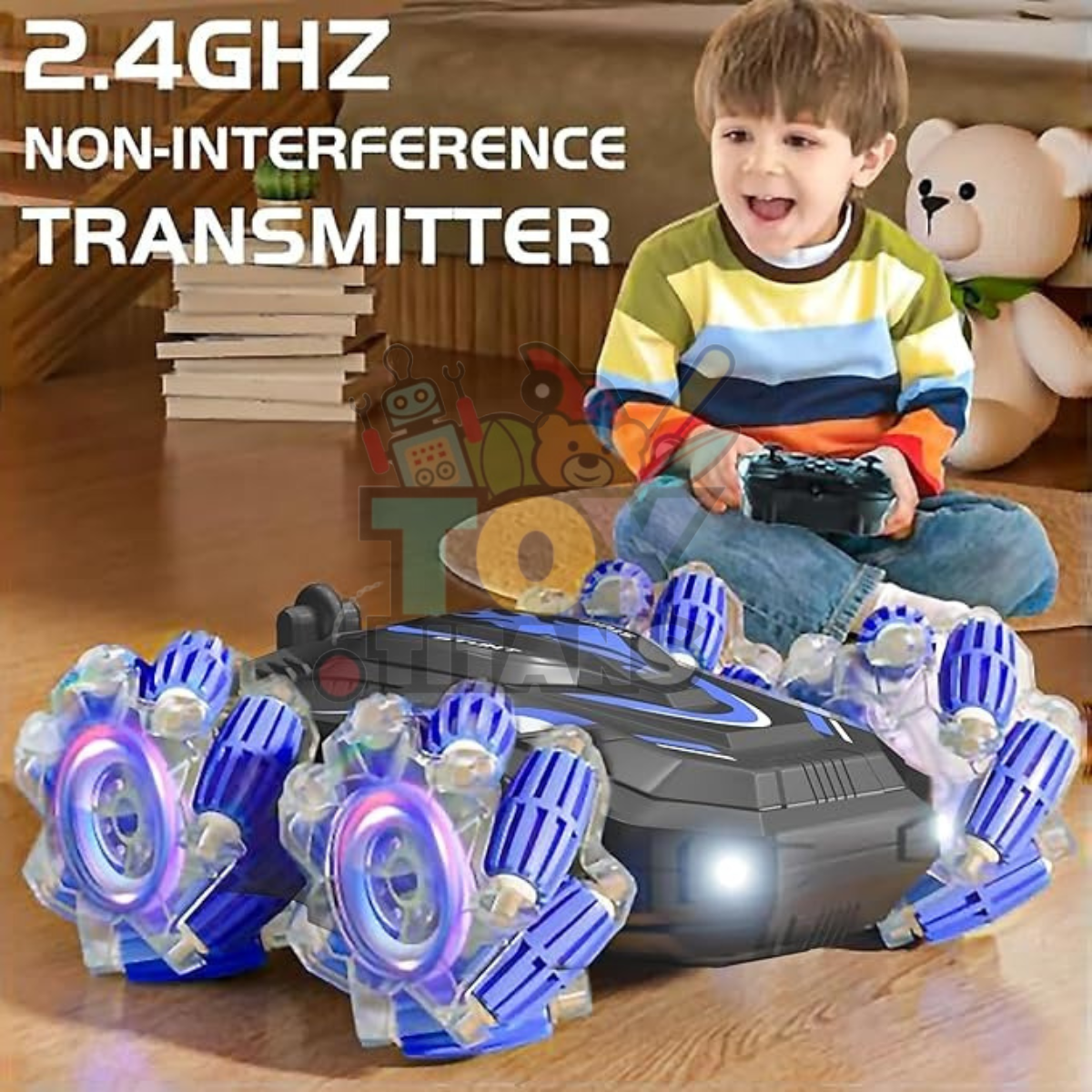 Gesture Sensing RC Stunt Car – 360° Spins & Flip Truck