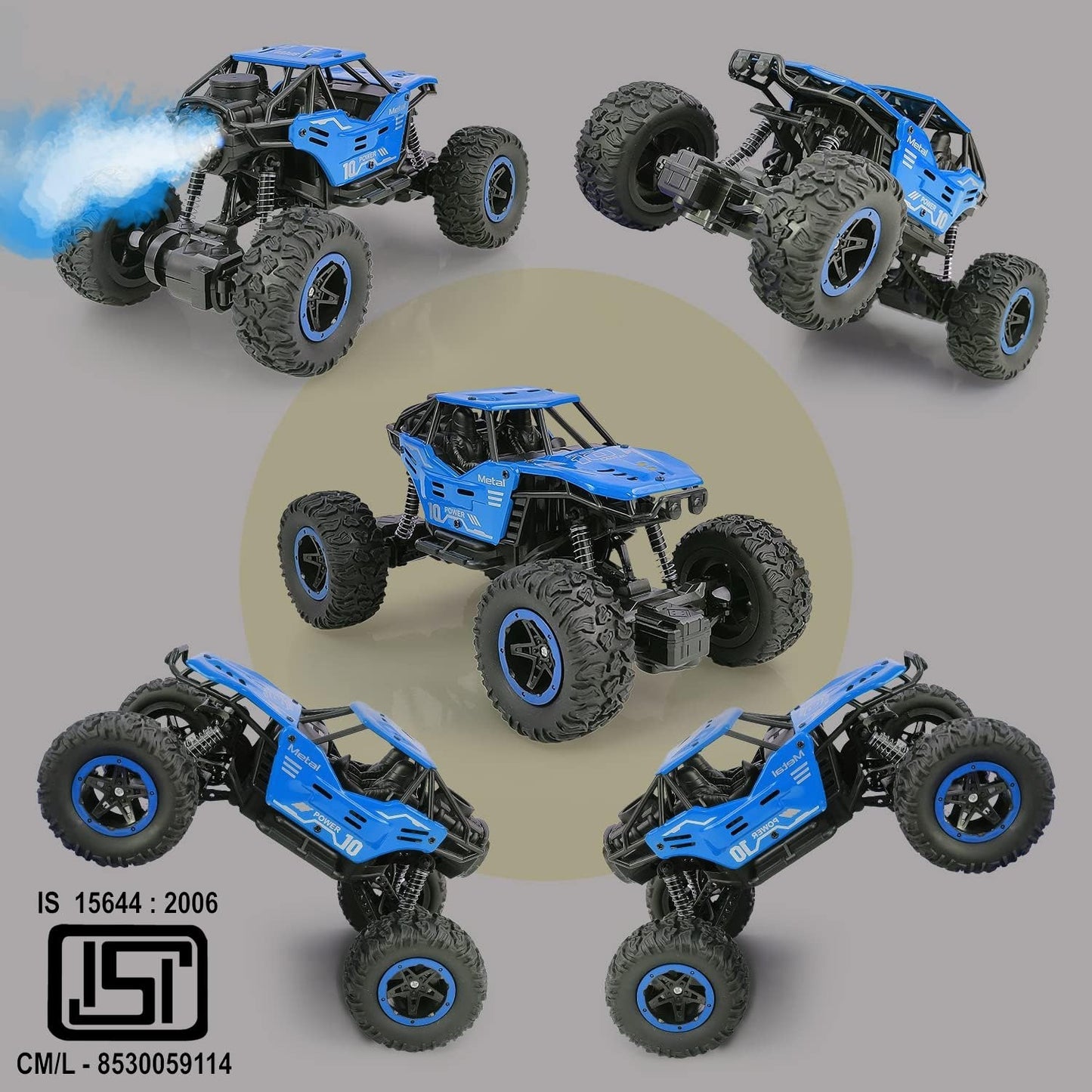 Smoke Rock Crawler Electric RC Car - Alloy Off-Road Remote Control