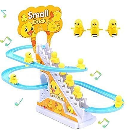 Duck Slide Toy Set Funny Automatic Stair-Climbing Ducklings