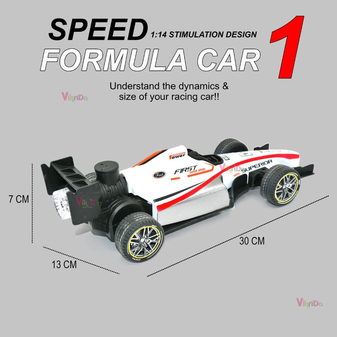 High Speed RC Car Remote Control 2WD F1 Car for Boys Smoke Spray Remote Car