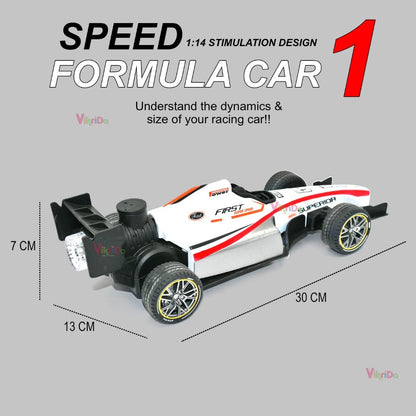 High Speed RC Car Remote Control 2WD F1 Car for Boys Smoke Spray Remote Car