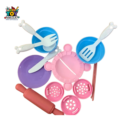 Color Clay Noodles Maker – 6-Color Playdough Toy Set